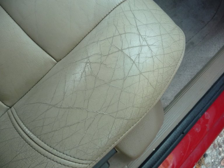 Fixing cracked leather seats.